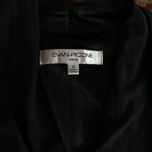 NWOT. Black Evan-Pecone Cocktail Evening Dress - Picture 5 of 7
